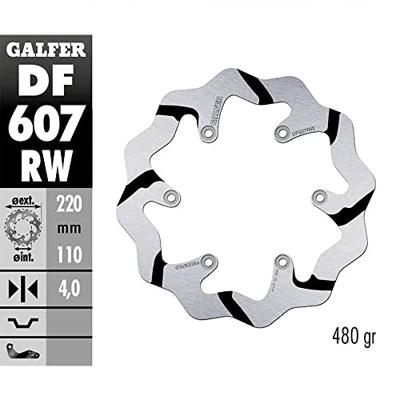 GALFER wave remschijf "df607" rotor df607 rw offroad rigid gr.
