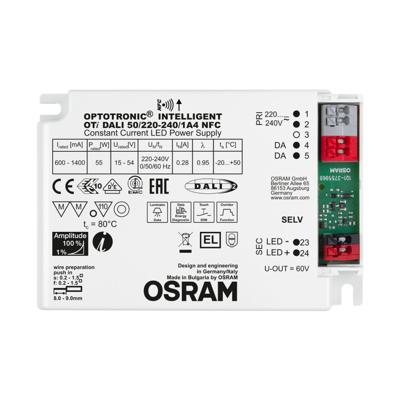 OSRAM HOMELIGHTING OPTOTRONIC DALI NFC LED-driver Constante stroomsterkte 55 W 15 - 54 V Dimbaar, Dali 1 stuk(s)