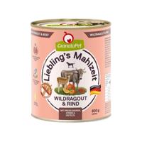 GRANATAPET Liebling's Mahlzeit Vension ragout and beef - natvoer voor honden - 800g - thumbnail