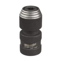 Milwaukee adaptor shw 3/8" sq to 1/4" hex - 1 pc doppen verloopstuk shockwave™ 3/8 naar 1/4 hex - 4932493426 - thumbnail