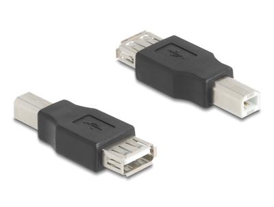 Delock USB 2.0 Adapter [1x USB-B 2.0 stekker - 1x USB 2.0 bus A] 67199