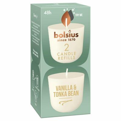 Bolsius cleanlight navulling Vanille & Tonkaboon
