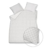 VanDyck PURE 54 percale Check anthracite Dekbedovertrek - thumbnail