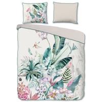 Descanso Dekbedovertrek "jungleprint" - Multi - (135x200 cm) - Biologisch Katoen satijn - thumbnail