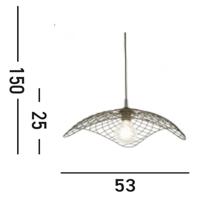 Searchlight Design hanglampParachute Ø 53cm - 60514CW - thumbnail