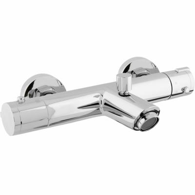 Go by Van Marcke Move Badmengkraan - thermostatisch - waterbesparend - hartafstand 15cm - veiligheidsblokkering - keramische schijven - rozetten - S-koppelingen - chroom 8040-03