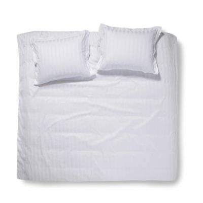 Damai Dekbedovertrek Katoen Satijn Streep Linea - white