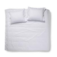Damai Dekbedovertrek Katoen Satijn Streep Linea - white - thumbnail
