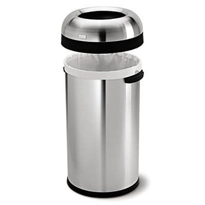 Simplehuman Afvalemmer Bullet Open 60 liter (zilver) - thumbnail