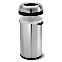 Simplehuman Afvalemmer Bullet Open 60 liter (zilver) - thumbnail