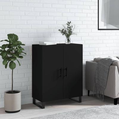 Dressoir 69,5x34x90 cm bewerkt hout zwart