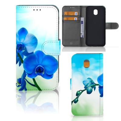 Samsung Galaxy J5 2017 Hoesje Orchidee Blauw - Cadeau voor je Moeder