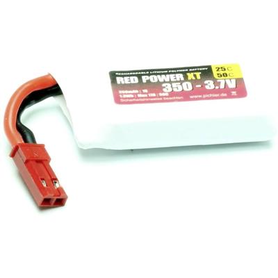 Red Power LiPo accupack 3.7 V 350 mAh 25 C Softcase JST, BEC Red Power LiPo accupack 3.7 V 350 mAh 25 C Softcase JST, BEC
