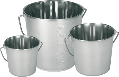 Emmer RVS rond 5,7 l