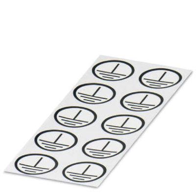 Phoenix Contact 0806767 ETS-E ETS-E - Sticker Wit, Zwart Inhoud: 100 stuk(s)