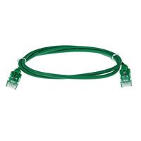 ACT Groene 10 meter LSZH U/UTP CAT6 datacenter slimline patchkabel snagless met RJ45 connectoren - thumbnail