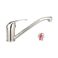 FALCON ééngreepsmengkraan keuken, lage druk, chroom kraan met verlengde uitloop en 360° draaibereik keramische schijven geluidsarme, verwisselbare 40 mm-cartouche flexibele metalen aansluitsla - thumbnail