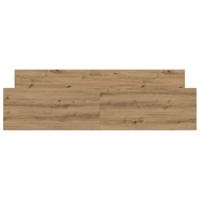 Bedframe zonder matras spaanplaat artisanaal eikenkleurig - thumbnail