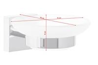 tesa ekkro 40240-00000-00 Zeepschaaltje Chroom (glanzend), Wit (gesatineerd) - thumbnail