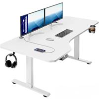 Zit Sta Bureau In hoogte verstelbaar - Wit 160x75x73-118cm - thumbnail