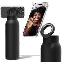 Ringo drinkfles met MagSafe-ring als telefoonhouder 700 ml zwart - thumbnail