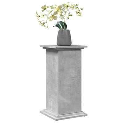 VidaXL Sokkel met opbergruimte 31x30x60 cm bewerkt hout betongrijs