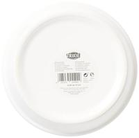 Trixie voerbak keramiek wit met silhouette kat - thumbnail