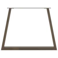 Eettafelpoten 2 st V-vormig 100x(72-73,3) cm staal naturel - thumbnail