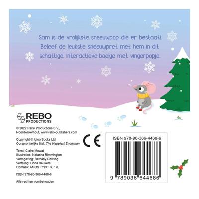Rebo Publishers Vrolijke sneeuwpop - vingerpopboek Rebo Publishers Vrolijke sneeuwpop - vingerpopboek