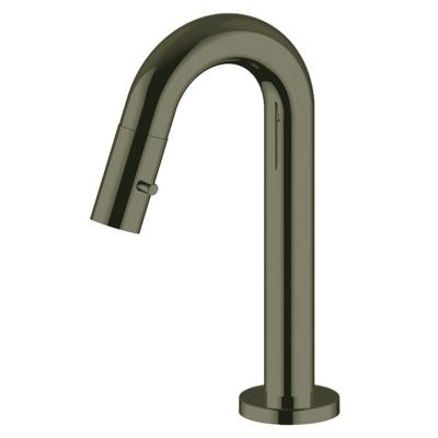 Salenzi Fonteinkraan Opbouw Giro Gebogen Gegalvaniseerd Geborsteld Messing Zwart Chroom Salenzi Fonteinkraan Opbouw Giro Gebogen Gegalvaniseerd Geborsteld Messing Zwart Chroom