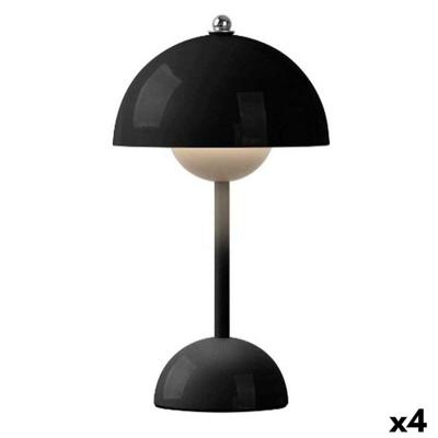 Bureaulamp Gift Decor Zwart 1,5 W Paddestoel (4 Stuks)