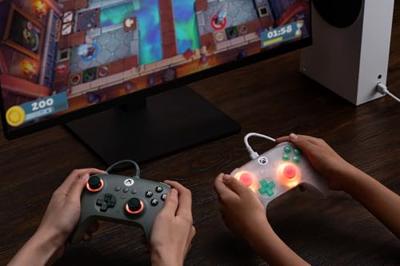 8BitDo Ultimate Mini Wired Controller - Translucent Green - thumbnail