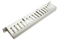 VALUE 19 Frontplaat 1 HE met rangeerkanaal 40 x 80 mm, grijs - thumbnail