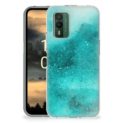 Smartphone hoesje Nokia XR21 Painting Blue Smartphone hoesje Nokia XR21 Painting Blue