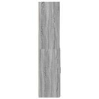 Hoge kast 80x42,5x185 cm bewerkt hout grijs sonoma eikenkleurig - thumbnail