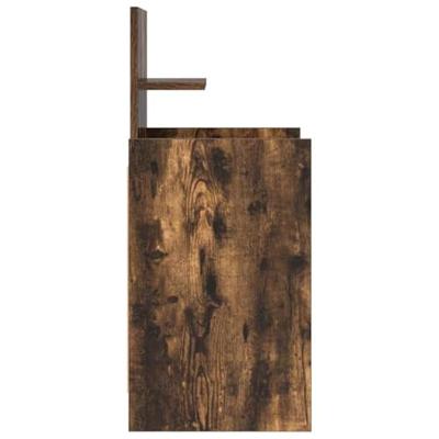 Nachtkastjes met 2 lades 2 st 38x34x80 cm gerookt eikenkleurig