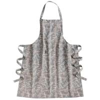 Schort met Tekst Print Grijs - thumbnail