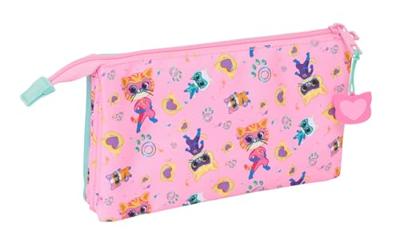 Alleshouder SuperKitties Roze Turkoois 22 x 12 x 3 cm