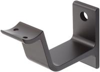 Hermeta 3553-18 leuninghouder holzadel met gat 76 mm mat zwart - thumbnail