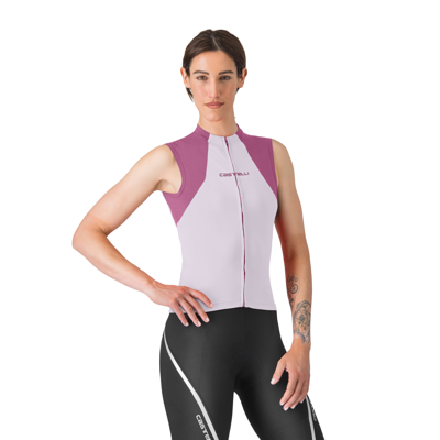 Castelli Sole sleeveless jersey roze dames L Castelli Sole sleeveless jersey roze dames L