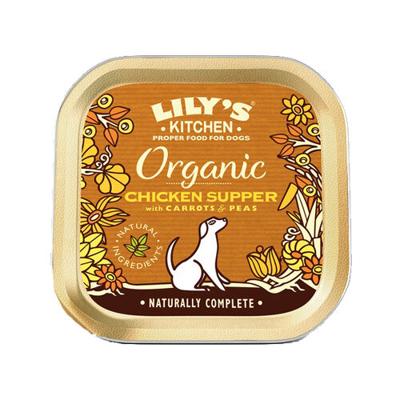 LILY'S KITCHEN DOG ORGANIC CHICKEN SUPPER 11X150 GR