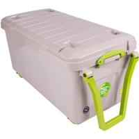 Really Useful Box Recycled opbergkoffer op wieltjes 160 l, grijs - thumbnail