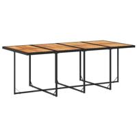 13-delige Tuinset met kussens poly rattan zwart - thumbnail