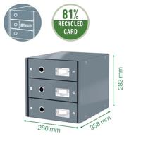 Ladenbox Leitz WOW Click & Store 3 laden groen - thumbnail