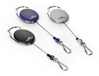 Durable afrolmechanisme met karabijnhaak groen, op blister - thumbnail