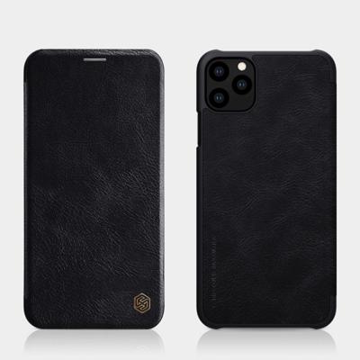 NILLKIN QIN Series Crazy Horse Texture Horizontal Flip Leather Case with Card Slot(Black)