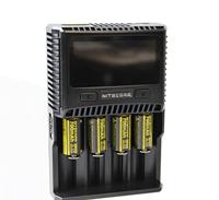 Nitecore SC4-4-bay professionele lader voor Li-Ion, NiMH, NiCd batterijen, LCD-kleurendisplay - thumbnail