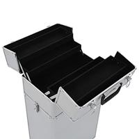 VidaXL Make-up trolley aluminium zilverkleurig - thumbnail