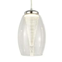 Searchlight Moderne hanglampCyclone chroom met helder glas - 97291-1CL - thumbnail