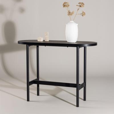 Nohr Ovale Sidetable 'Derron' 110cm, kleur Zwart